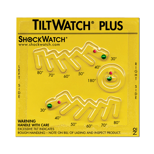 TiltWatch Plus tilt indicator - monitor angle of tilt