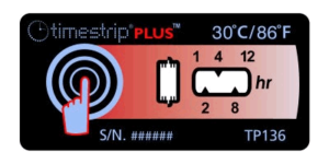 Timestrip PLUS temperature indicators TP136 30C