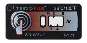 Timestrip PLUS temperature indicators TP171 38C