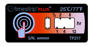 Timestrip PLUS temperature indicators TP217 25C