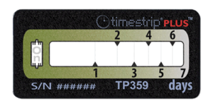 Timestrip PLUS temperature indicators TP359 10C 7DAY