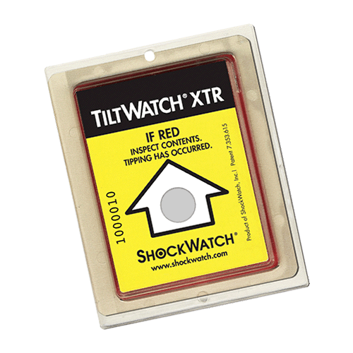 TiltWatch XTR tilt indicator monitor tilting to your product