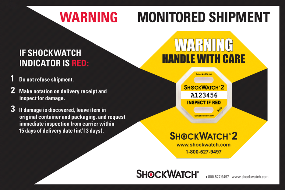 Shockwatch 2 impact indicators