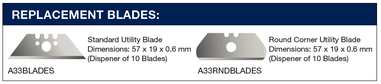 Diplomat A38 safety knife replacement blades