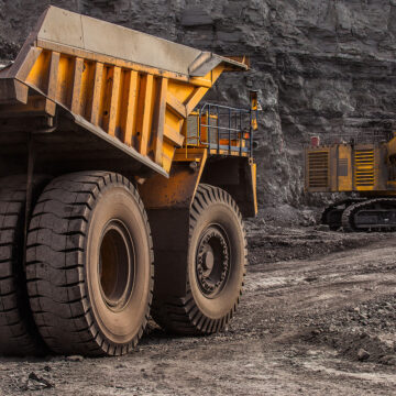quarry dump trucks in coal mining