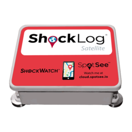 ShockLog Satellite impact recorder and tracking system