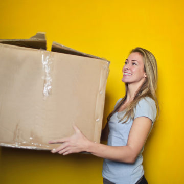 Cardboard Box Woman