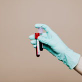 Person holding blood samples